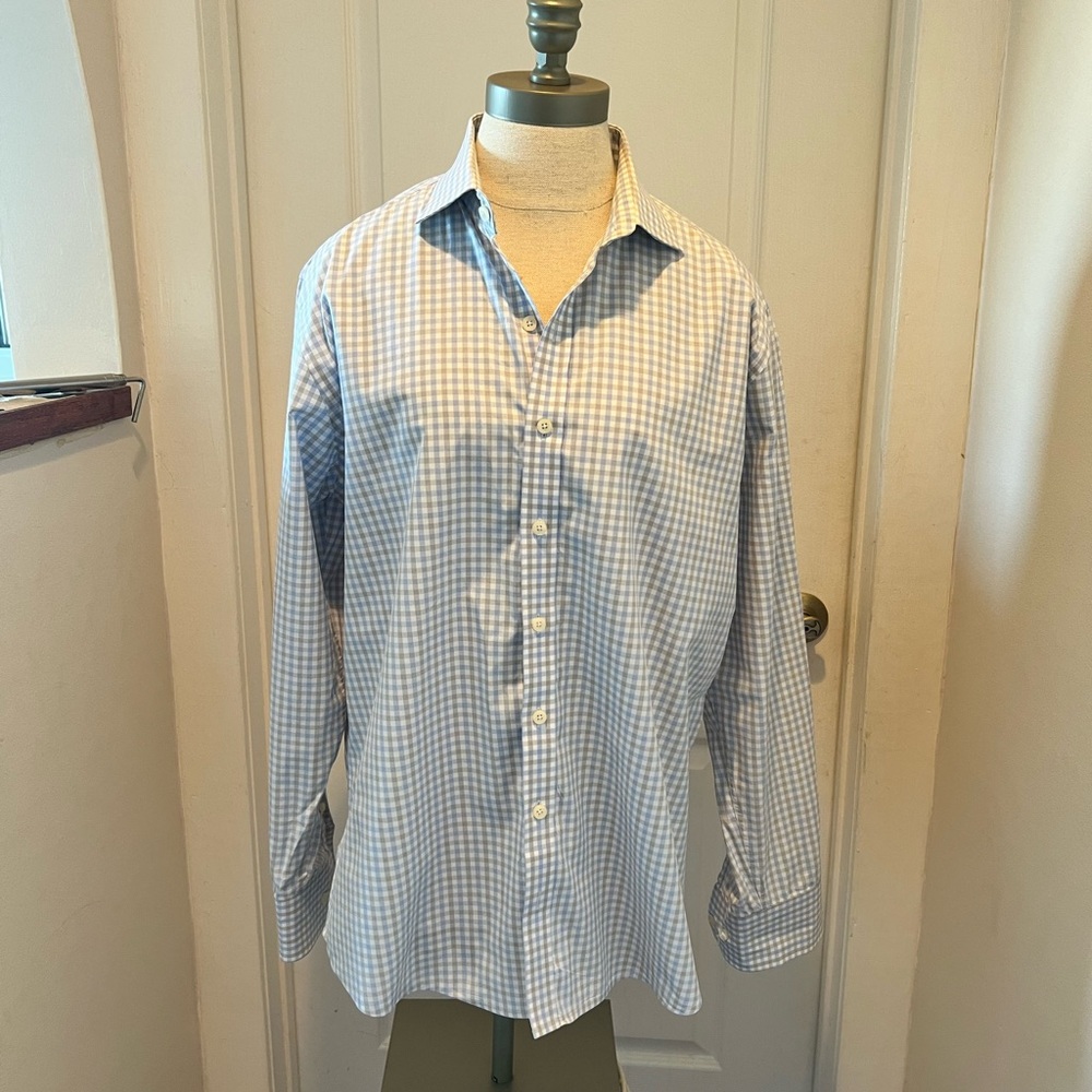 Twillory Classic Light Blue Checkered Men's Shirt